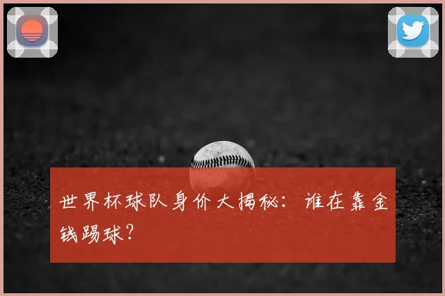 世界杯球队身价大揭秘：谁在靠金钱踢球？